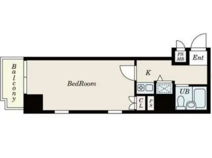 S-FORT錦糸町(1K/4階)の間取り写真