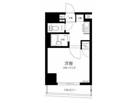 ヴェルステージ日本橋人形町(1K/3階)の間取り写真