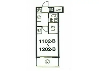 スカイコート本郷東大前第3(1K/12階)の間取り写真