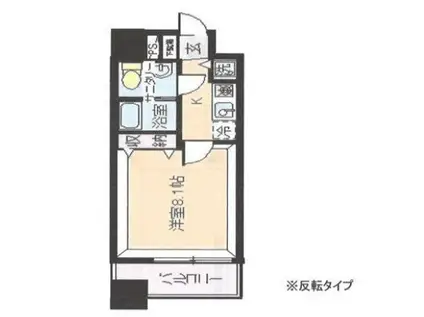 ブルーノ元浅草(1K/5階)の間取り写真