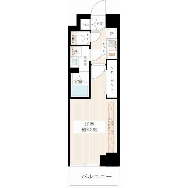 MAXIVSCENE墨田(1K/2階)の間取り写真