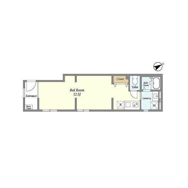 THE RESIDENCE 文京本郷(ワンルーム/1階)の間取り写真