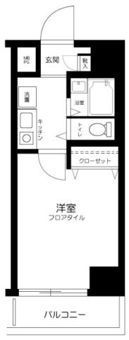 アーバンヒルズ平井(1K/3階)の間取り写真