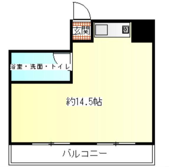鶯谷永谷マンション(ワンルーム/7階)の間取り写真