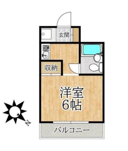 アーデル町屋(ワンルーム/3階)の間取り写真