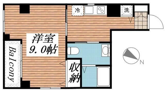 CASAFELICE(1DK/7階)の間取り写真