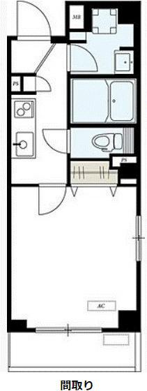 リブリ・イースター菊川(1K/2階)の間取り写真
