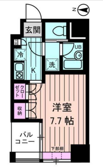 アムス馬喰町(1K/5階)の間取り写真
