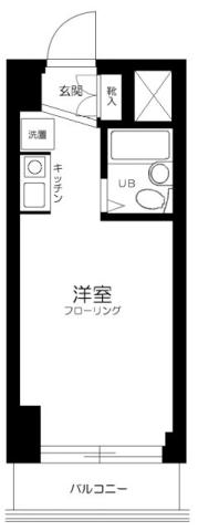 プライムステイ築地(ワンルーム/8階)の間取り写真