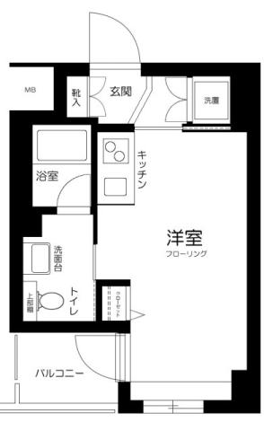 SIN-CITY両国弐番館(ワンルーム/2階)の間取り写真
