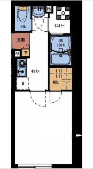 イクシオ町屋(1K/1階)の間取り写真