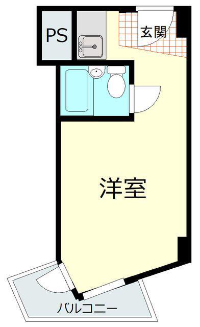 インペリアルお茶の水(ワンルーム/3階)の間取り写真