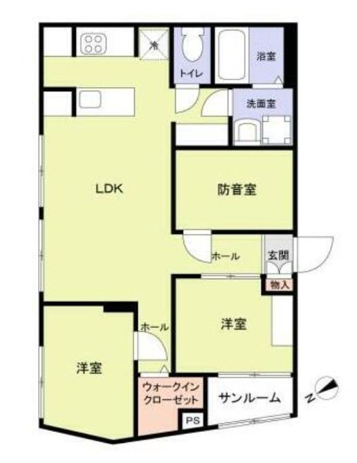 エテルネル曳舟(3LDK/1階)の間取り写真