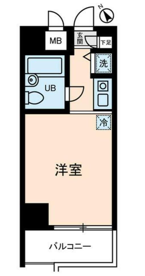 ダイホープラザ三ノ輪(ワンルーム/2階)の間取り写真