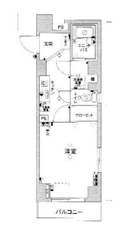 スカイコート本郷東大前壱番館(1K/2階)の間取り写真
