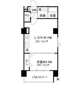 テルマエドムス根岸(1LDK/6階)の間取り写真
