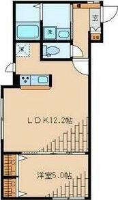 LAPIS本駒込(1LDK/4階)の間取り写真