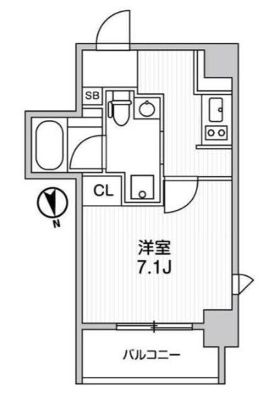 LIGHTHOUSE元浅草(1K/8階)の間取り写真