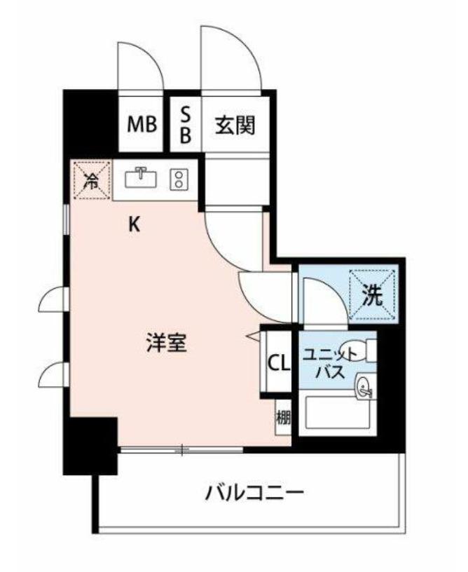 マイナビSTAY護国寺(ワンルーム/2階)の間取り写真