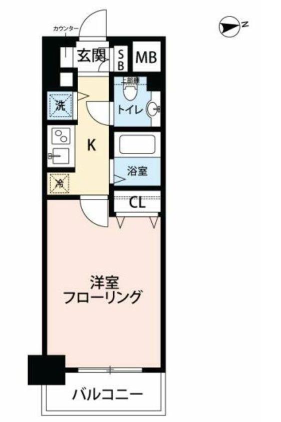 マイナビSTAYサロン千駄木(1K/7階)の間取り写真