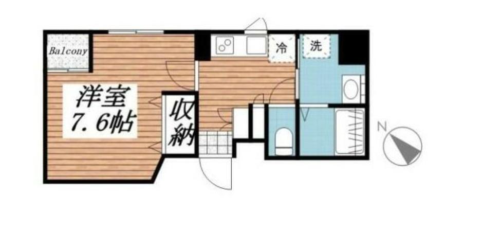 CASAFELICE(1K/10階)の間取り写真