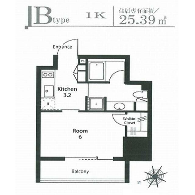 ステイシス町屋(1K/7階)の間取り写真