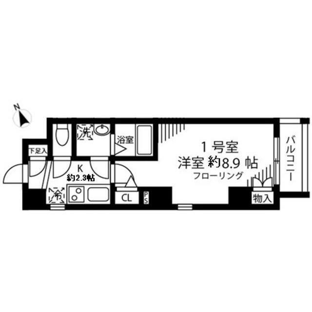 MAISON ASAKUSA G2(1K/5階)の間取り写真