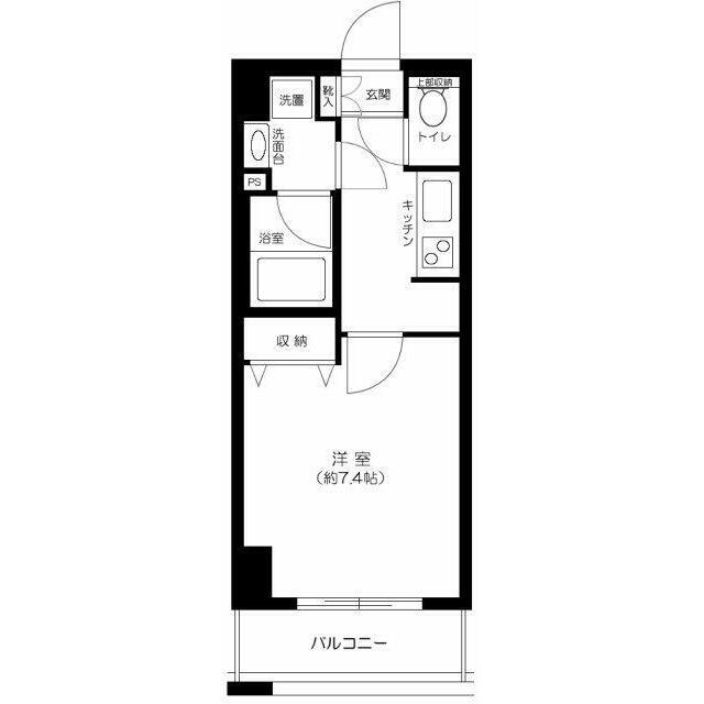 RISINGPLACE押上三番館(1K/2階)の間取り写真