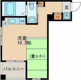 錦糸町インターナショナルレジデンス(ワンルーム/3階)の間取り写真
