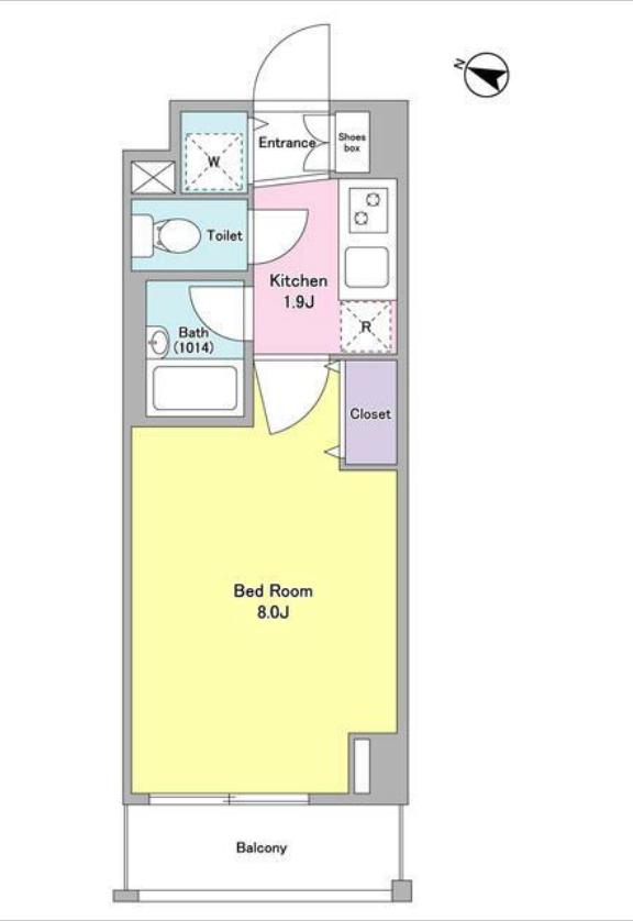 コンフォリア文京白山(1K/6階)の間取り写真