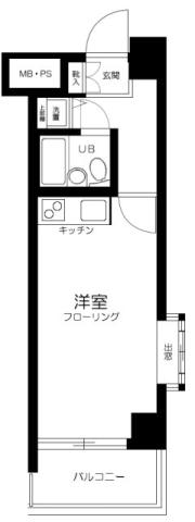 日神パレステージ御茶ノ水(ワンルーム/5階)の間取り写真