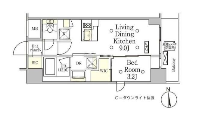 テラス御徒町(1LDK/10階)の間取り写真