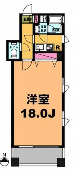 月村マンションNO27(1K/10階)の間取り写真
