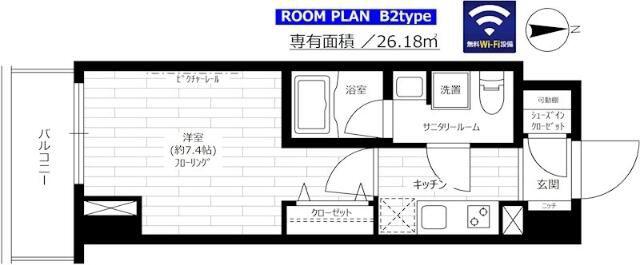 ステージグランデ秋葉原(1K/3階)の間取り写真
