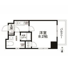 エスペランサK錦糸町(1K/8階)の間取り写真