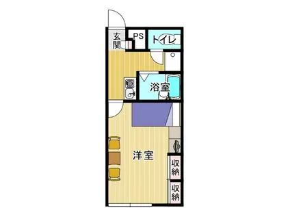 レオパレスクレール鳴門(1K/1階)の間取り写真