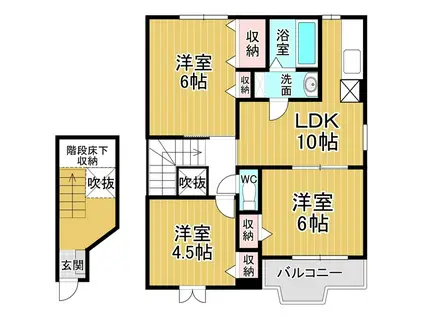 サン パレス キング(3LDK/2階)の間取り写真