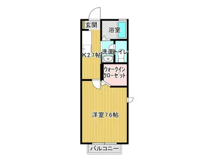 シャーメゾンWITH-K(1K/1階)の間取り写真