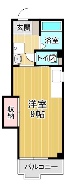 ABEビル(ワンルーム/4階)の間取り写真
