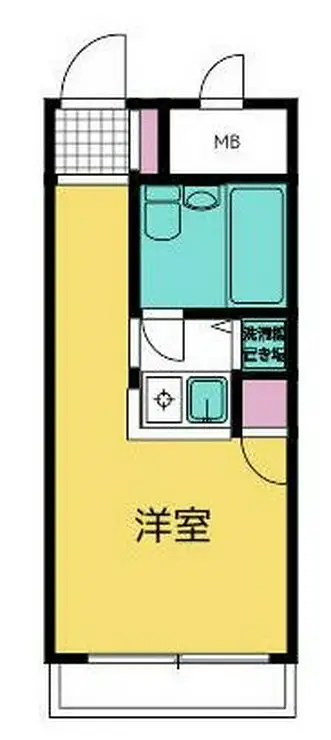 ホーユウパレス北久里浜 3階階 間取り