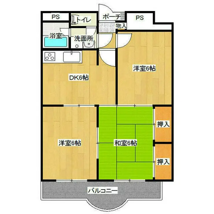 リヴェールマンション熊谷 4階階 間取り