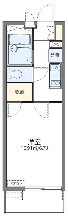 レオパレスアレグリーア 1階階 間取り