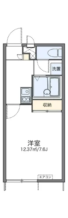 レオパレスウェルカム39 1階階 間取り