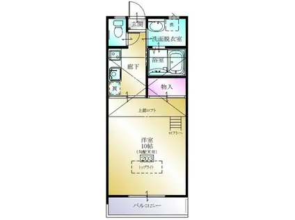 オーパス・ワン(1K/1階)の間取り写真