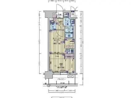 京都市烏丸線 十条駅(京都市営) 徒歩7分 7階建 築5年(1DK/3階)の間取り写真