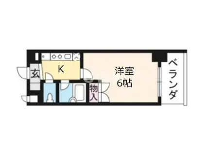 LA FONTE CAMPANA(1K/2階)の間取り写真