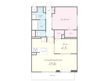 グランジェ リサーチパーク イースト(2LDK/3階)の間取り写真