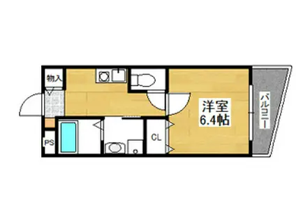 STUDIO 1004(1K/2階)の間取り写真