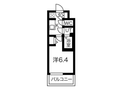 ファステート京都ステーションウォズ(1K/4階)の間取り写真