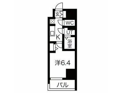 ファステート京都堀川スクエア(1K/9階)の間取り写真